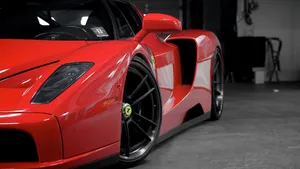 1366x768 Ferrari Hd Red Enzo Wallpaper