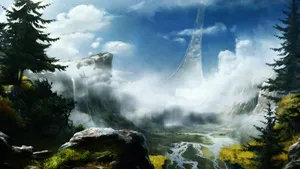 1366x768 Hd Desktop Falls Wallpaper