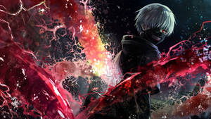 1920 X 1080 Anime Ken Kaneki With Kagune Wallpaper