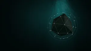 1920 X 1080 Minimalist Black Cube Wallpaper