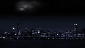 1920 X 1080 Night City Stars Wallpaper