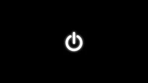 1920x1080 Black Power Button Wallpaper