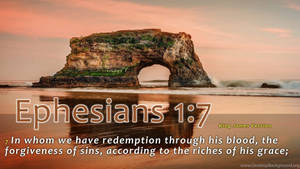 1920x1080 Hd Biblical Ephesians 1:7 Wallpaper