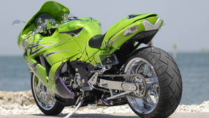 1920x1080 Hd Bikes Green Kawasaki Zx14r Wallpaper