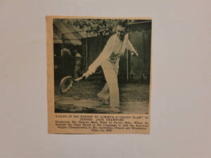 1933 Newspaper Clipping Jack Crawford Wallpaper