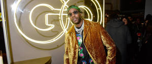 2 Chainz At Gq Party Wallpaper