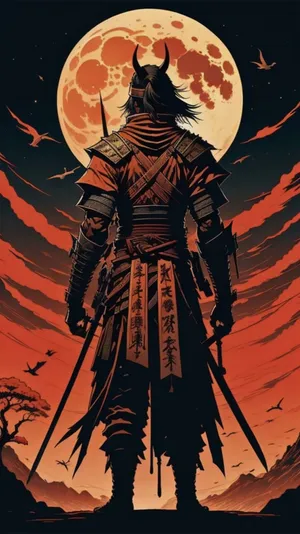 2 Sword Samurai Wallpaper