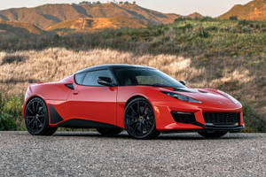 2014 Red Lotus Evora 400 Sports Car Wallpaper