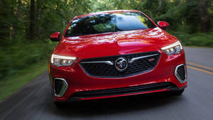 2018 Buick Regal Sportback Gs In Radiant Red Wallpaper