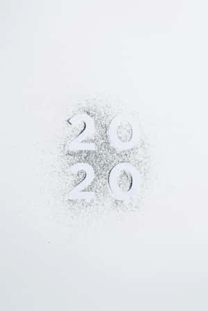 2020_ Glitter_ Numbers Wallpaper