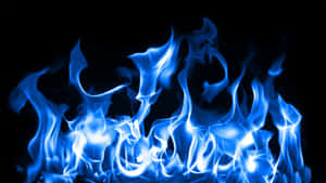 2048x1152 Pixel Blue Flames Wallpaper