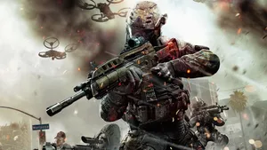 2560 X 1440 Black Ops 2 Armored Player Wallpaper