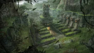 2560 X 1440 Tomb Raider Ancient Temple Wallpaper