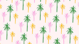 2560x1440 Summer Trees Pattern Wallpaper