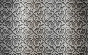 2k Metallic Silver Pattern Wallpaper