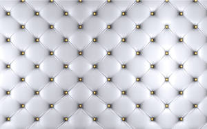 2k White Tufted Leather Wallpaper