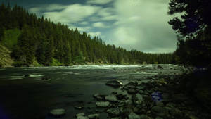 32k Ultra Hd Nature River In Woods Wallpaper