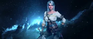 3440x1440 Game Ciri The Witcher Wallpaper