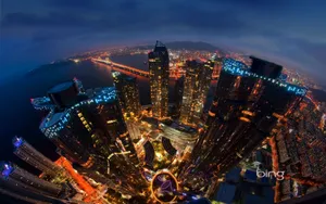 360 View Bing Skyscrapers Wallpaper