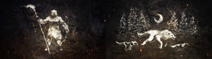 3840x1080 Hd Dual Monitor Cave Art Wallpaper