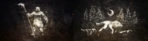 3840x1080 Hd Dual Monitor Cave Art Wallpaper