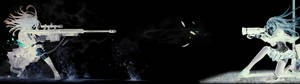 3840x1080 Hd Dual Monitor Gun Duel Wallpaper