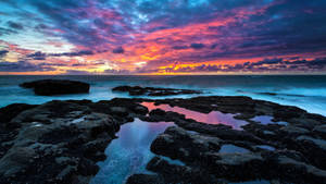 3840x2160 Monitor Colorful Seascape Wallpaper