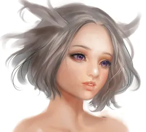 3d Anime Girl Digital Art Wallpaper
