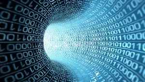 3d Binary Tunnel Wallpaper