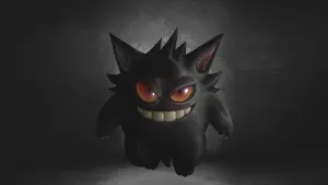 3d Black Gengar Wallpaper
