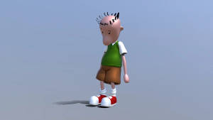 3d Doug In Blue Wallpaper