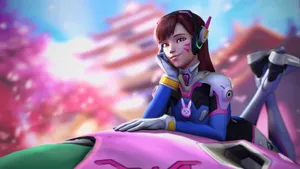 3d Dva Pictorial Wallpaper