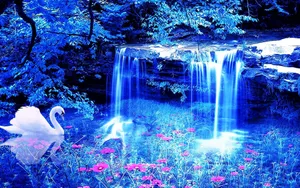 3d Epic Waterfall Wallpaper
