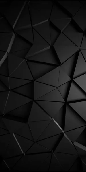 3d Geometric Triangle Black Pattern Wallpaper