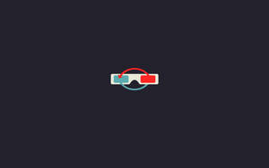 3d Glasses Minimalist Ipad Wallpaper