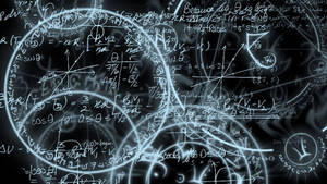 3d Hd Glowing Equations And Formulas Wallpaper