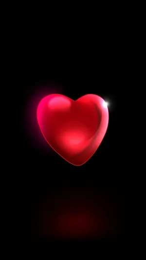 3d Heart Iphone Display Wallpaper