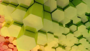 3d Hexagon Google Meet Virtual Background Wallpaper