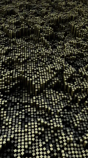 3d Iphone Light Green Cubes Wallpaper