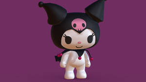 3d Kuromi Doll Wallpaper