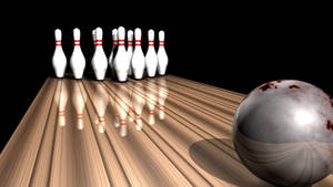 3d Metallic Bowling Ball Wallpaper