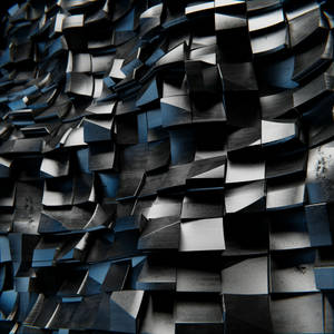 3d Metallic Fragments Wallpaper