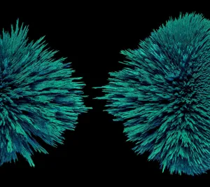 3d Pixel Explosion Art Wallpaper