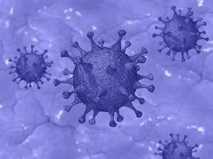 3d Purple Coronavirus Wallpaper