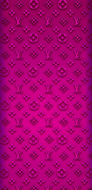 3d Radiant Pink Louis Vuitton Phone Wallpaper