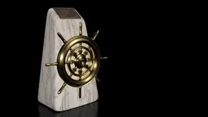 3d Ship Steering Wheel Wallpaper