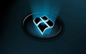 3d Windows Logo With Lights Wallpaper