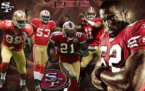 49ers Football Players Poster Wallpaper