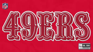 49ers Logo In Red Wallpaper