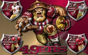 49ers Players Poster Wallpaper